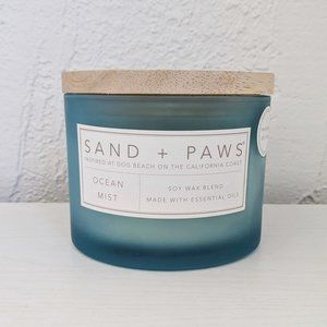 Sand + Paws Double-Wick Candle, Ocean Mist Scent, Neutralizes Pet Odors